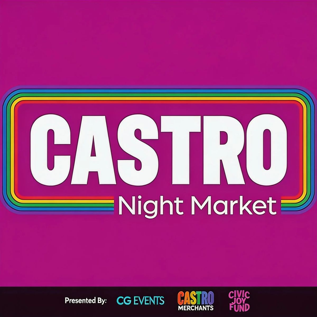 Castro Night Market 2026 Season flyer