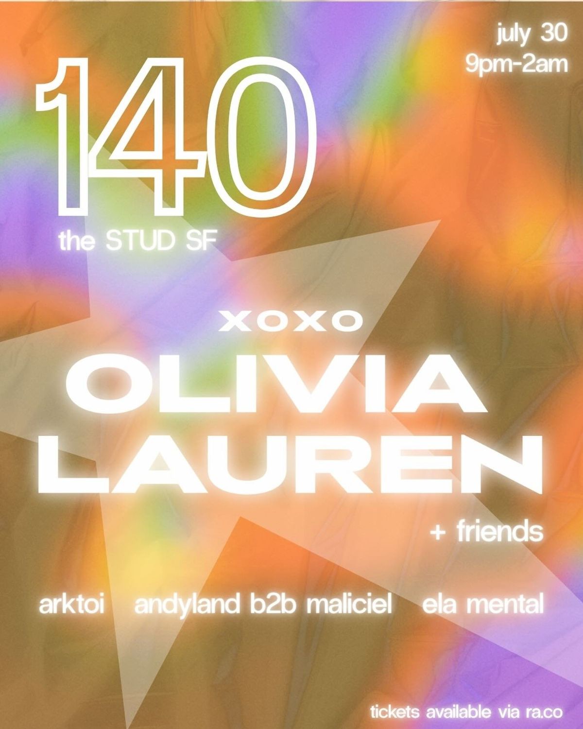 140: OLIVIA LAUREN & FRIENDS flyer