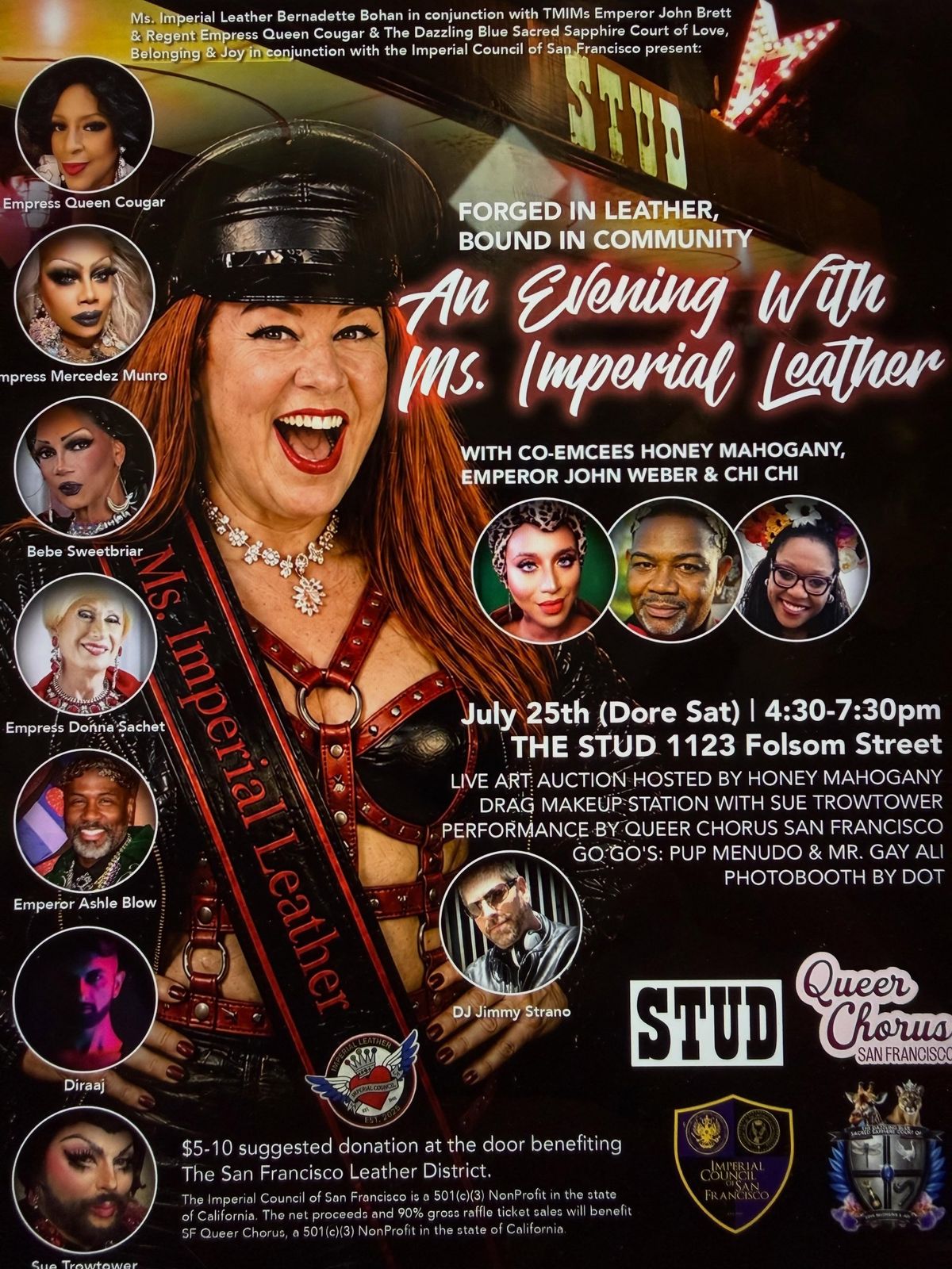 AN EVENING WITH MS. IMPERIAL LEATHER flyer