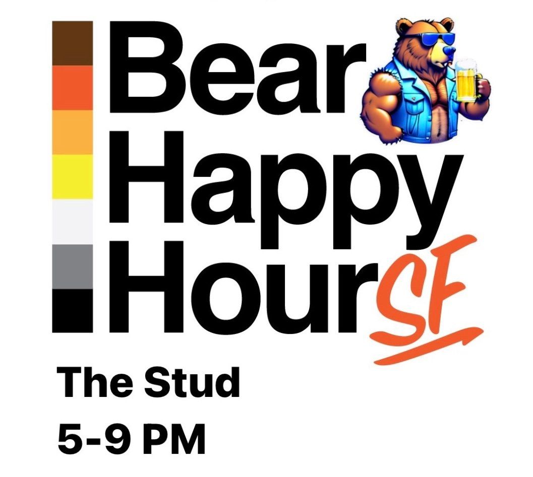 Bear Happy Hour SF flyer