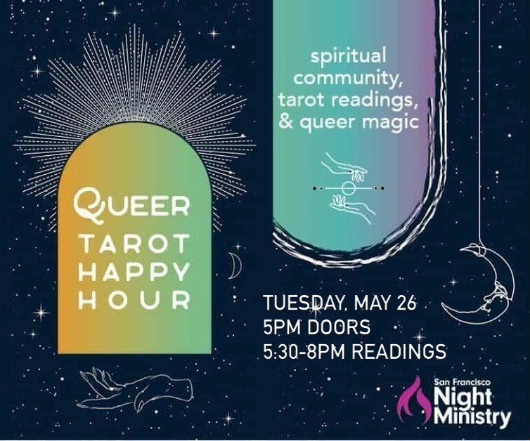 QUEER TAROT HAPPY HOUR flyer
