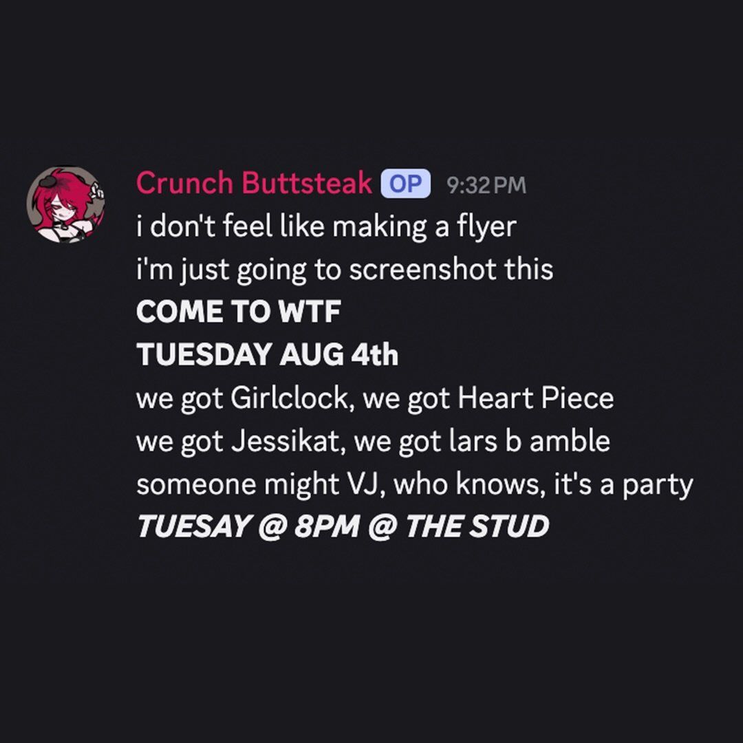 WTF flyer