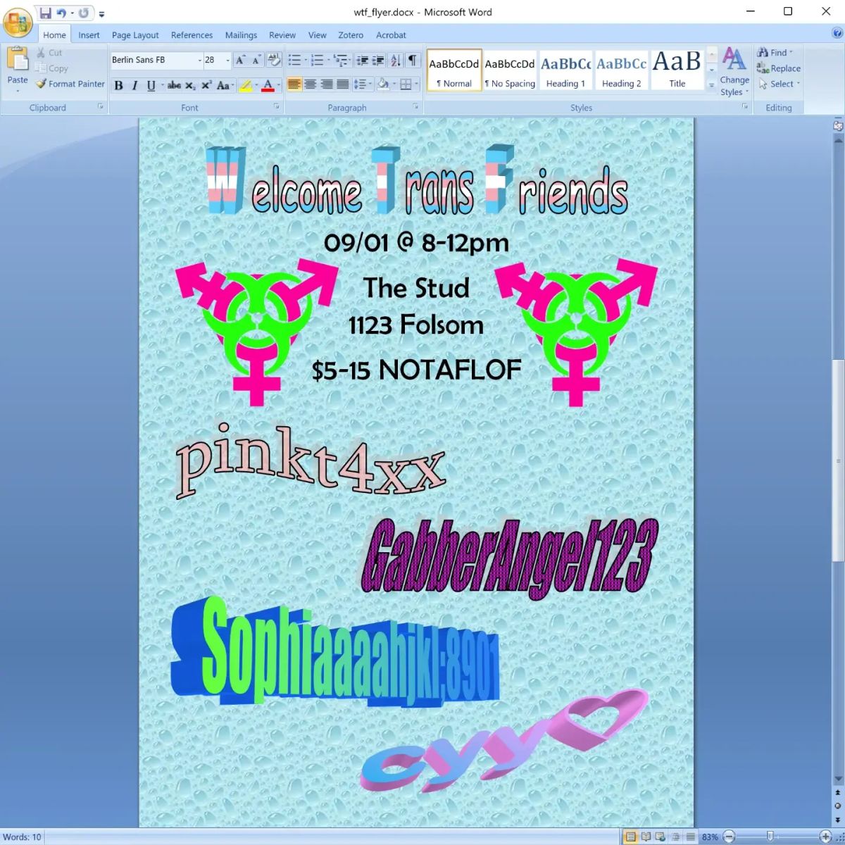 WTF flyer