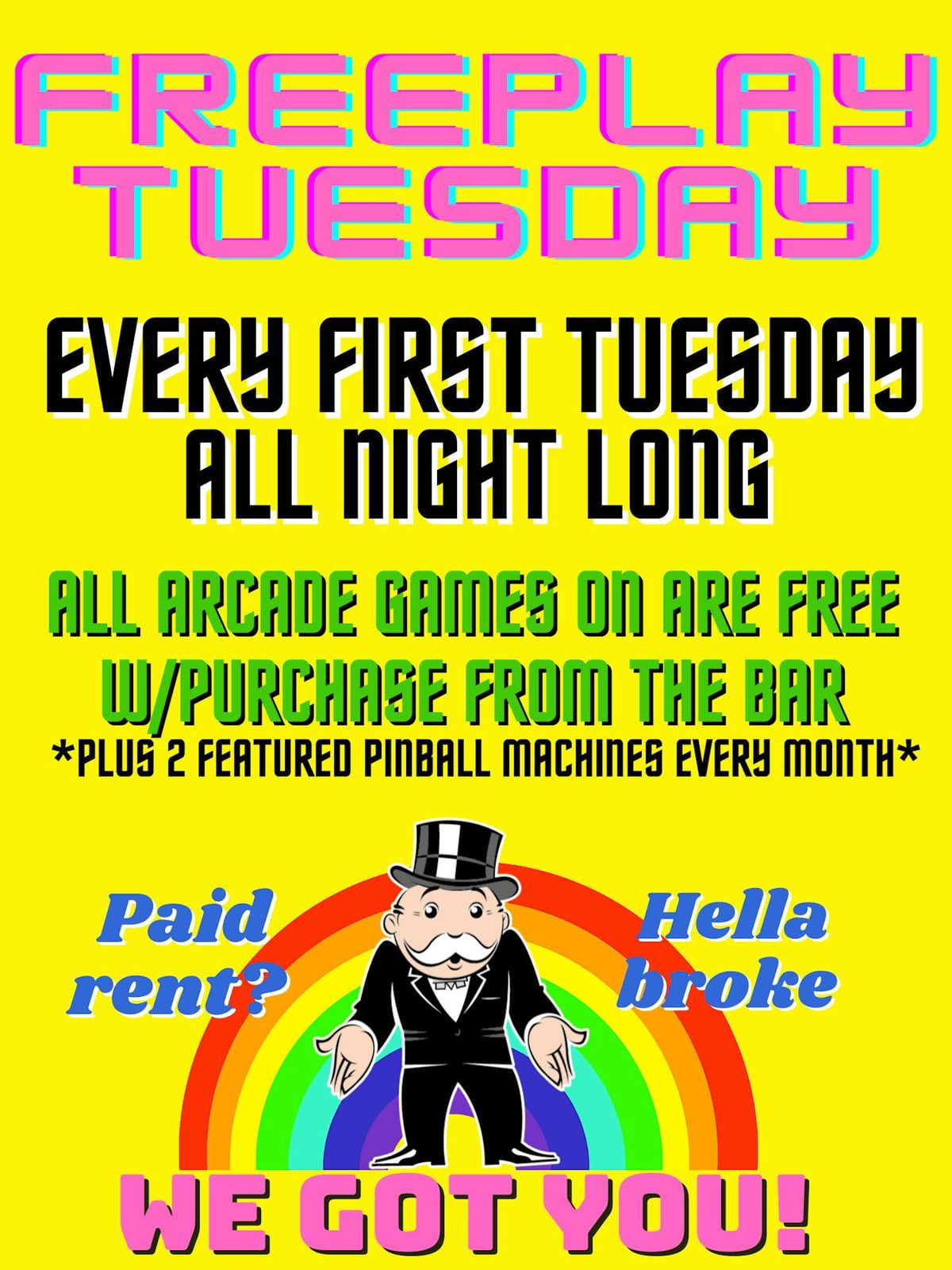 Free Play All Day flyer