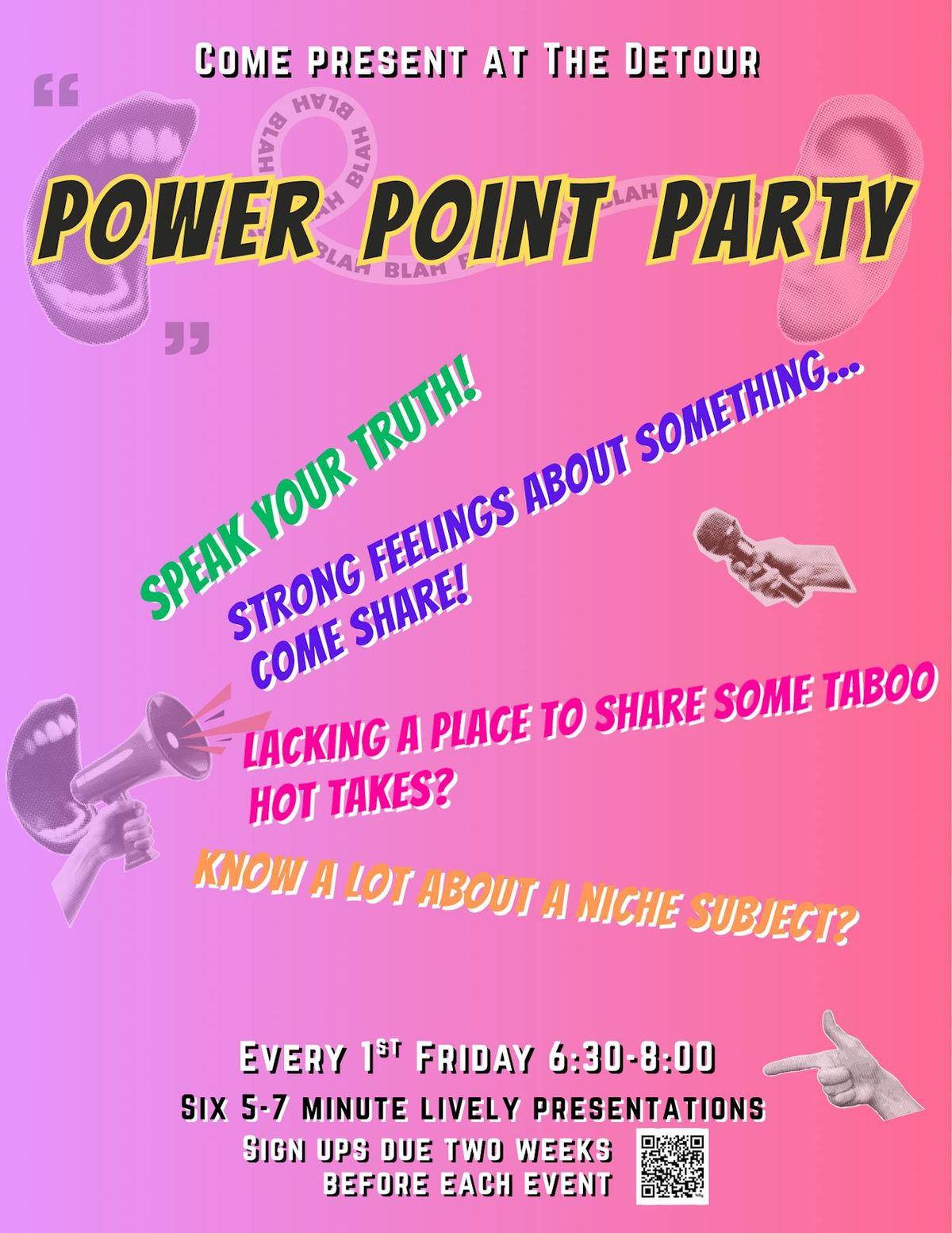 POWER POINT PARTY flyer