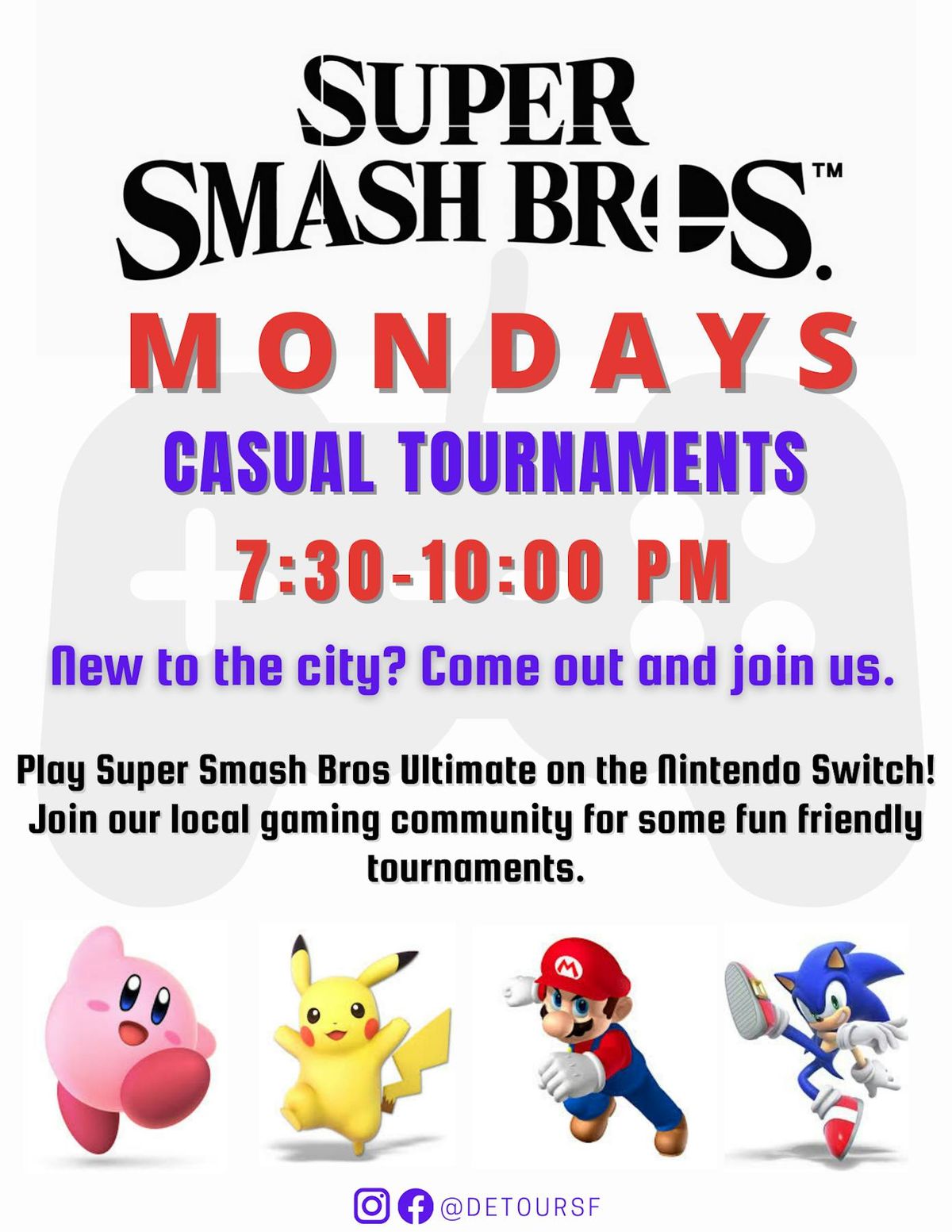 Super Trashed Bros flyer