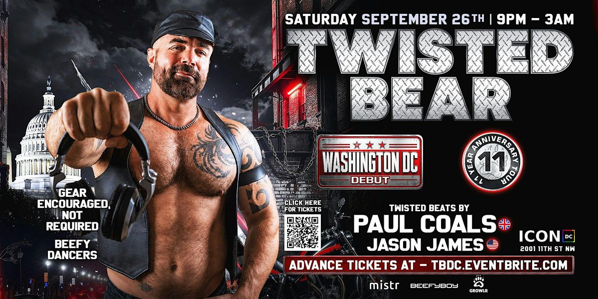 TWISTED BEAR Washington, D.C. Debut flyer