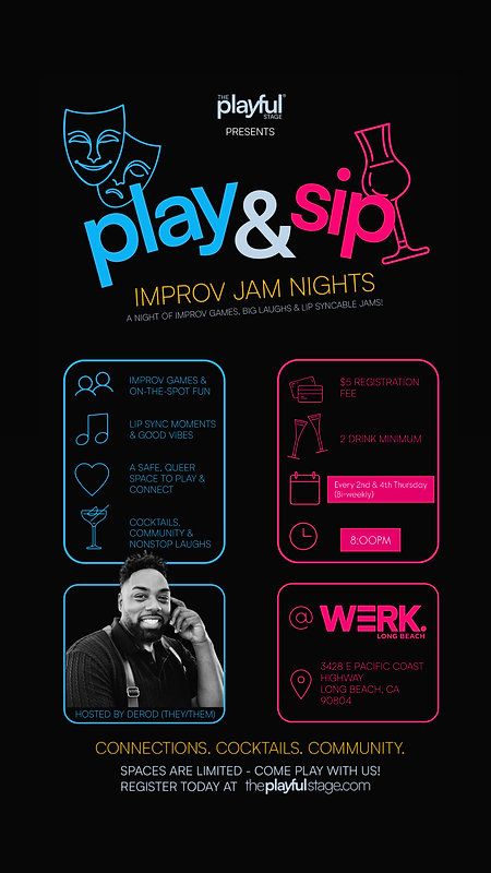 Improv and Sip! flyer