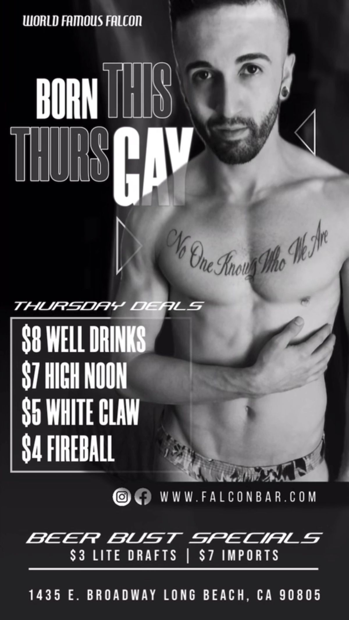 Born This Thurs Gay flyer