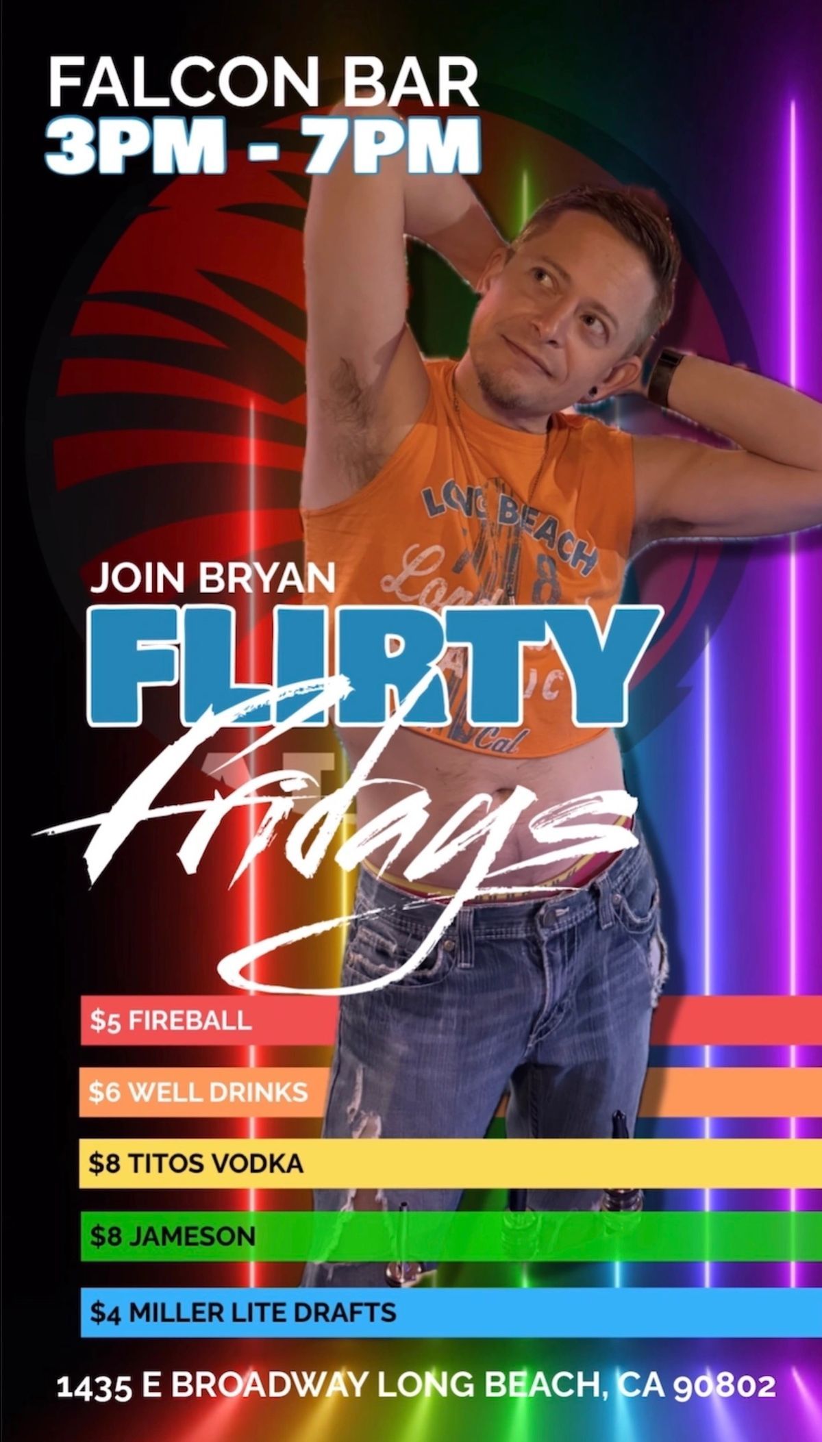 Flirty Fridays flyer