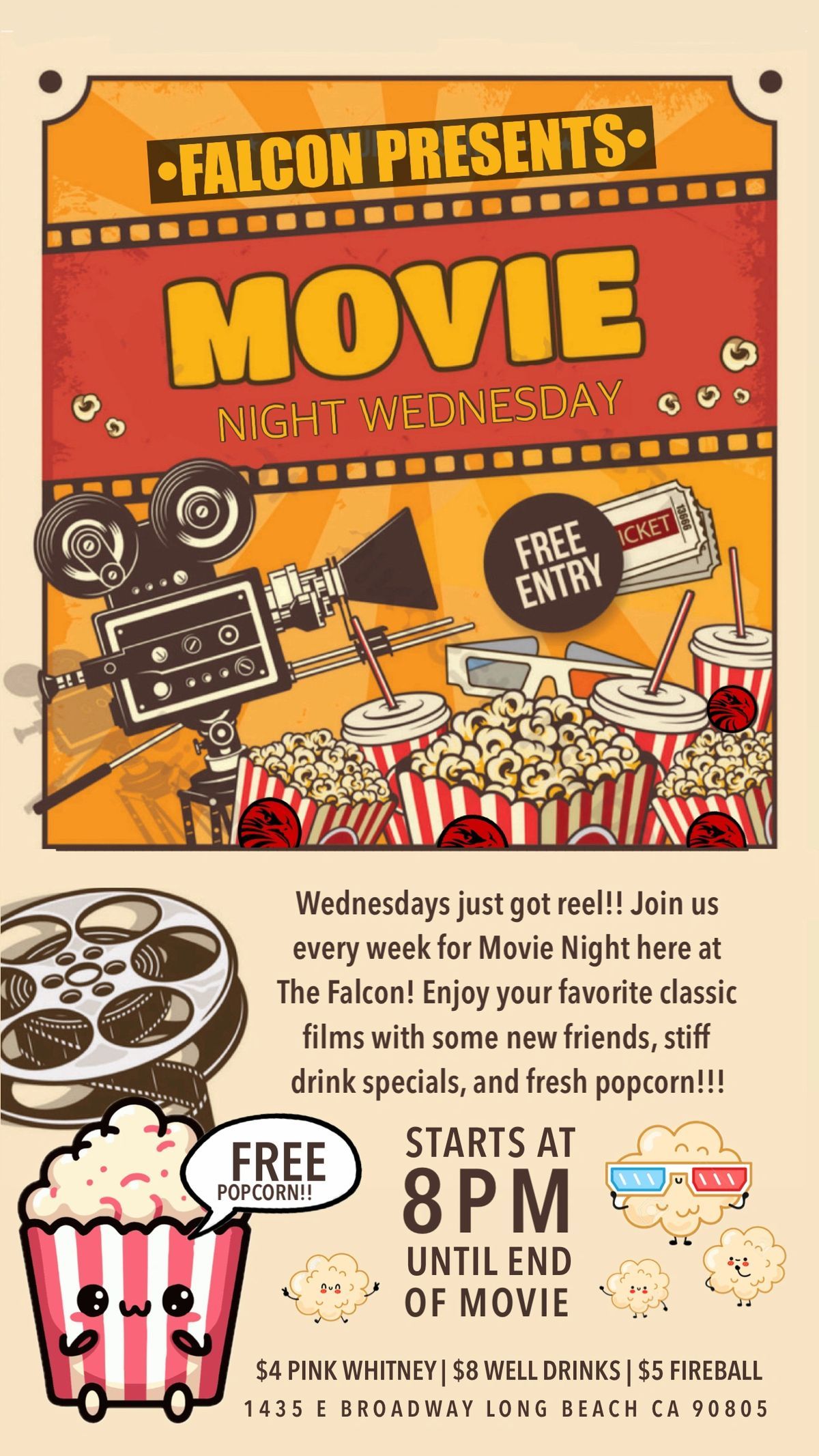 Movie Night Wednesday flyer