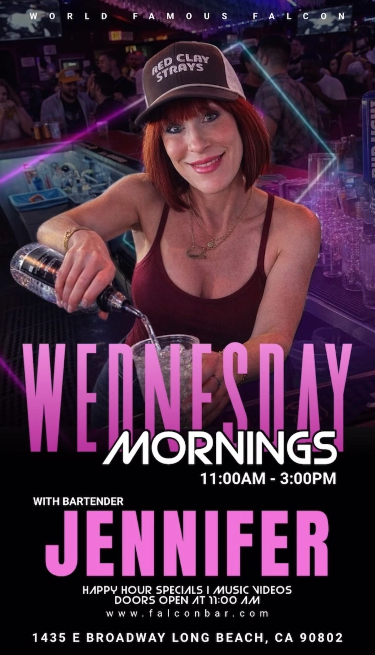 Wednesday Mornings with Bartender Jennifer flyer