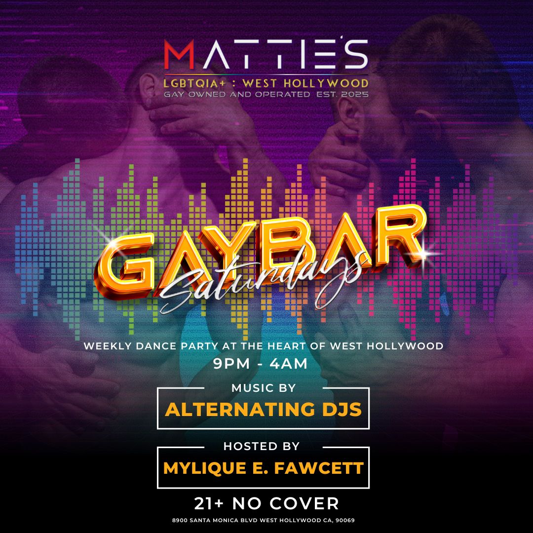 GAYBAR Saturdays flyer