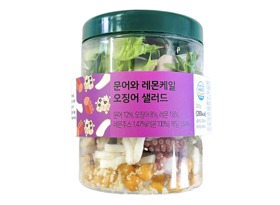 스윗밸런스 문어와 레몬케일 오징어 샐러드