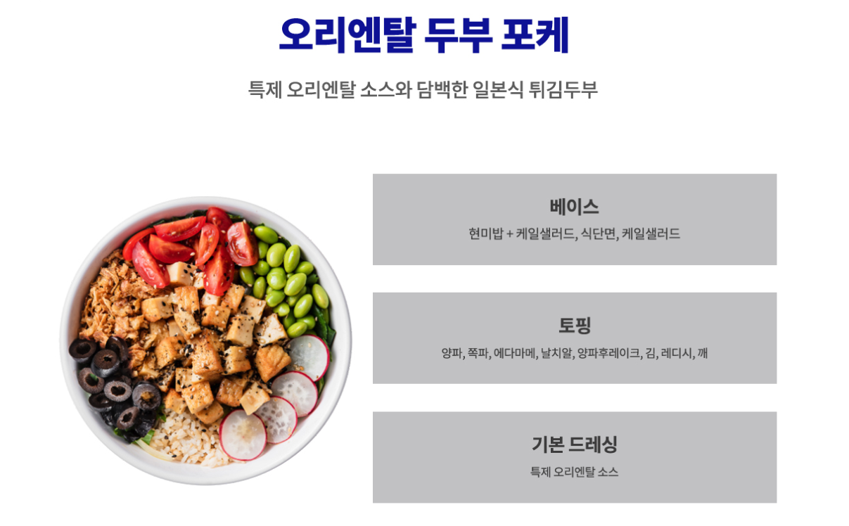 칼로리 및 영양성분