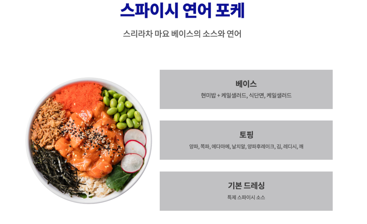 칼로리 및 영양성분