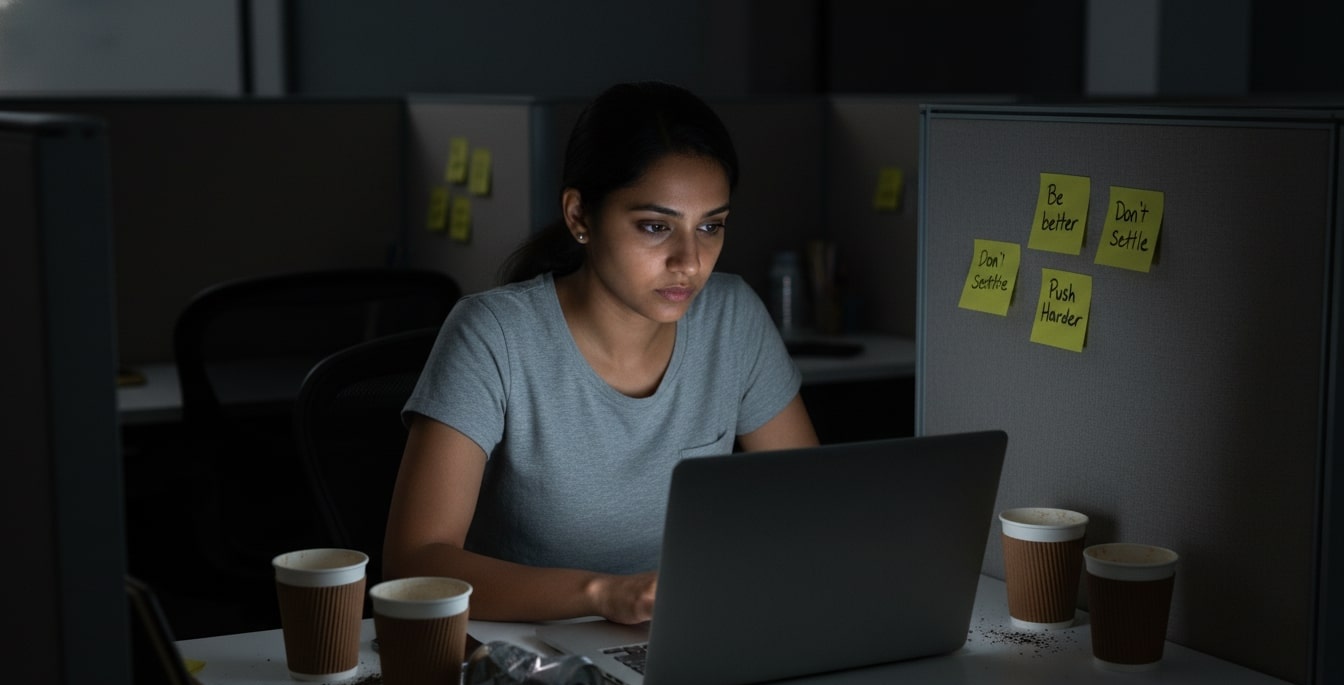 woman feeling lost due to the fear of being average
