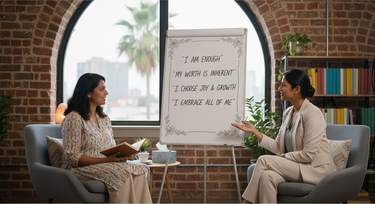 therapy session on self love