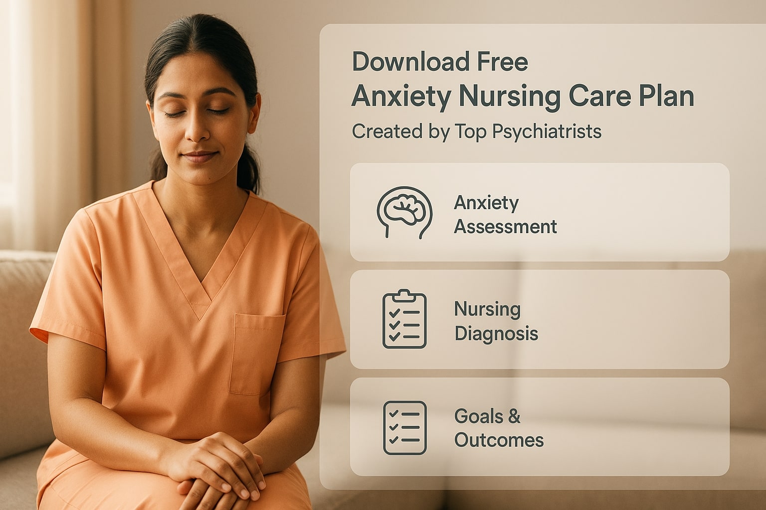 Infographic anxiety nursing care plan