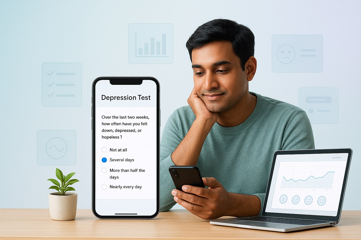 online depression test banner