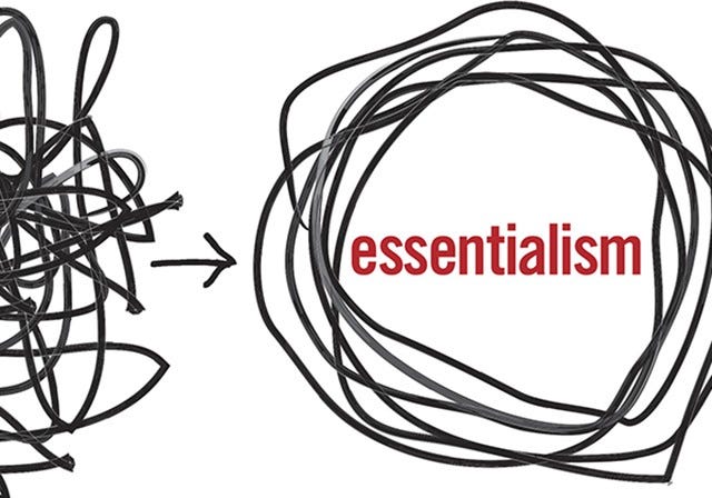 Essentialism book cover