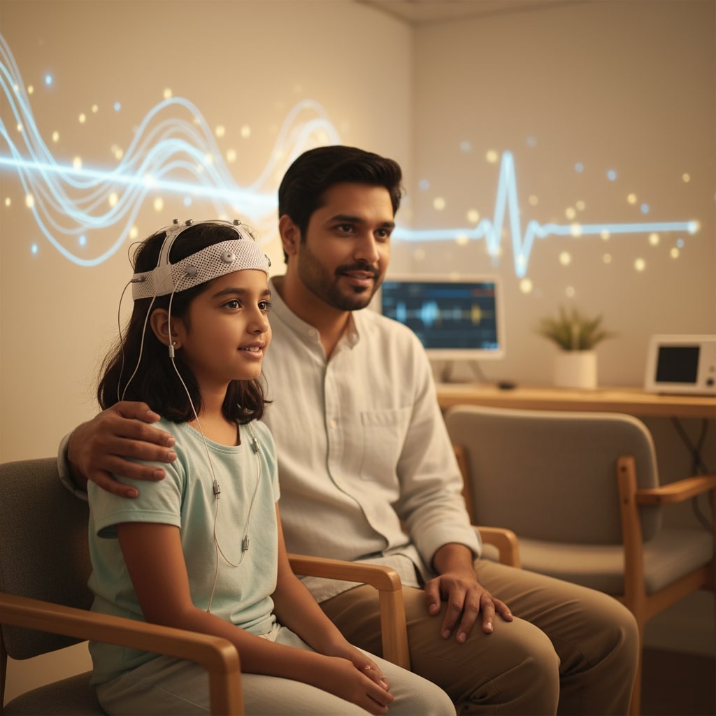 female girl adhd in neurotherapy treatment