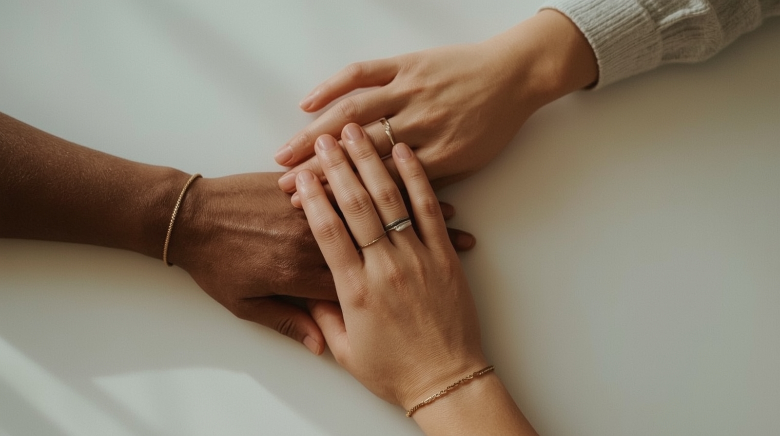 hands and trust between polyamorous couples
