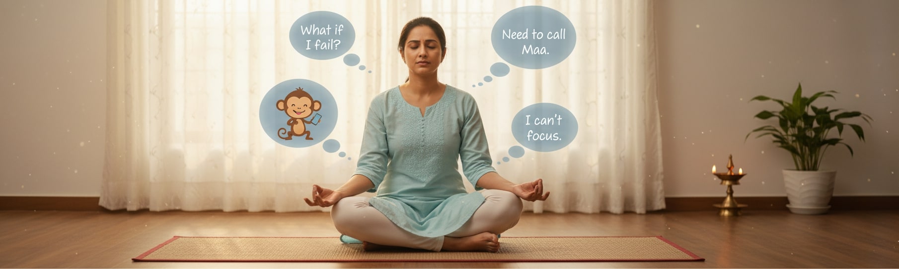 monkey mind causing woman to lose control of her mind