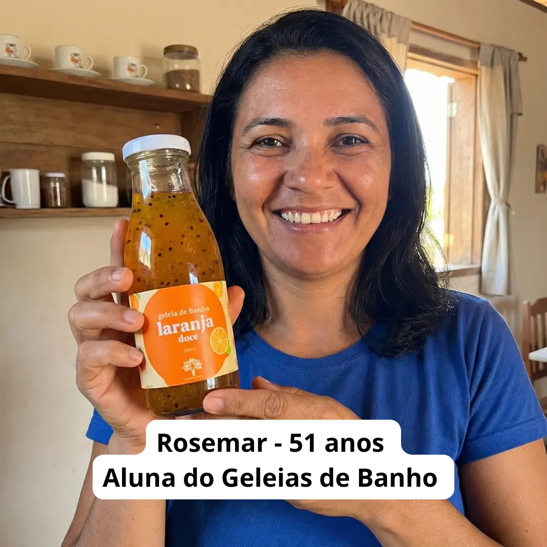 Geleia de banho com flores