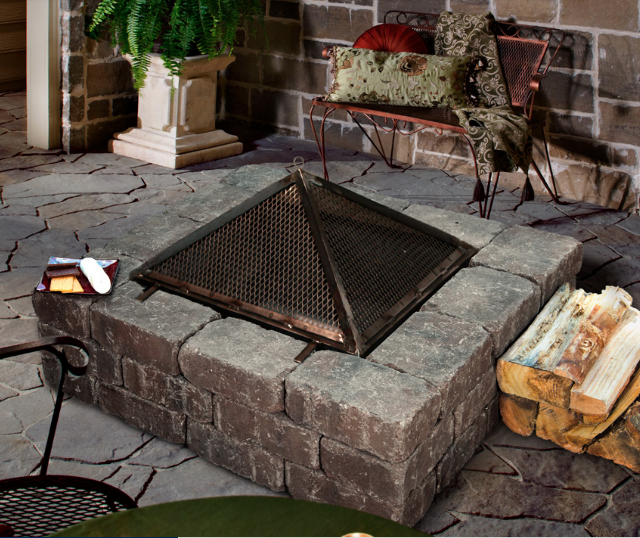 Weston Stone Fire-Pit Kit
