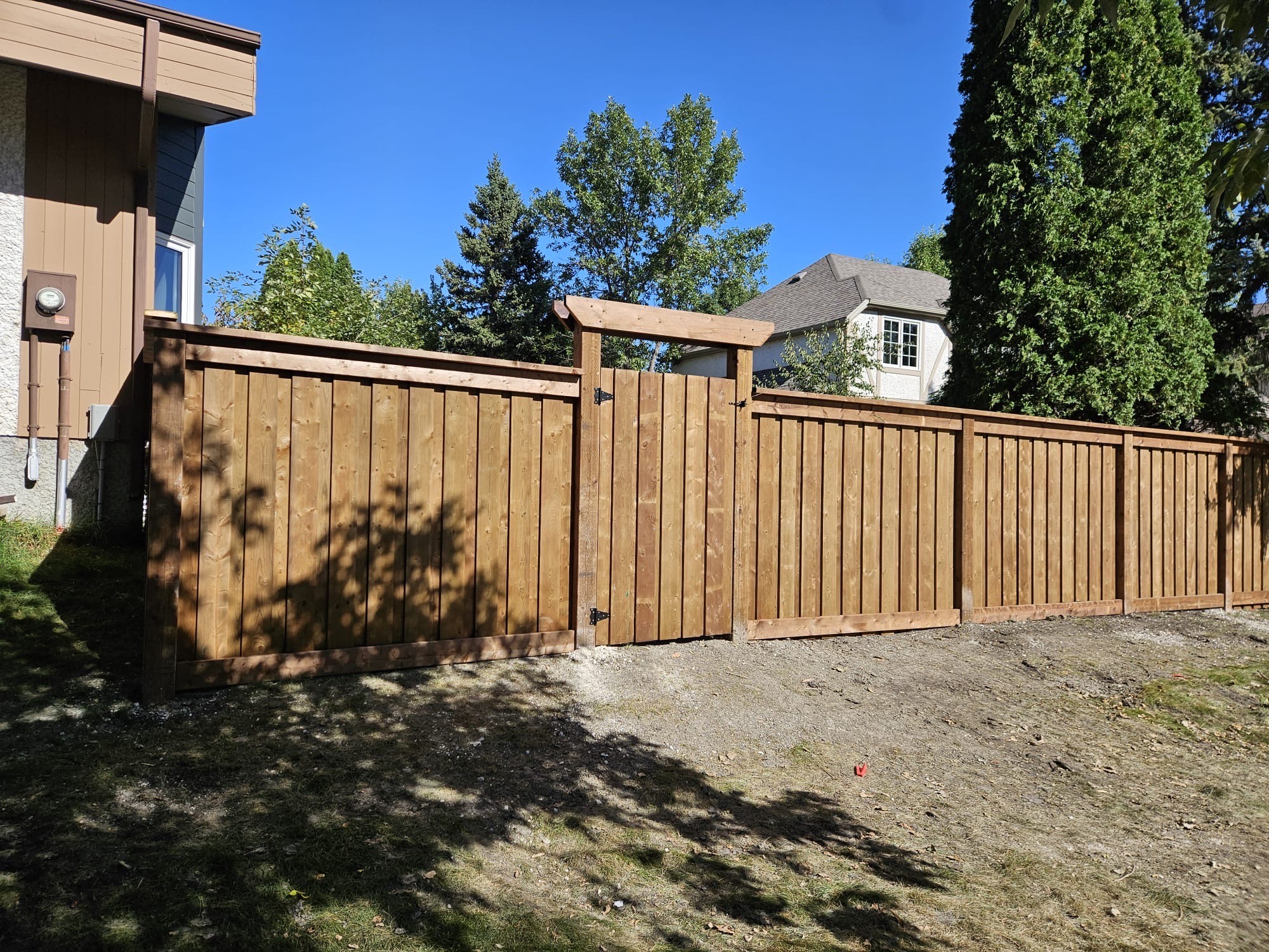 Pressure Treated Wooden Fence