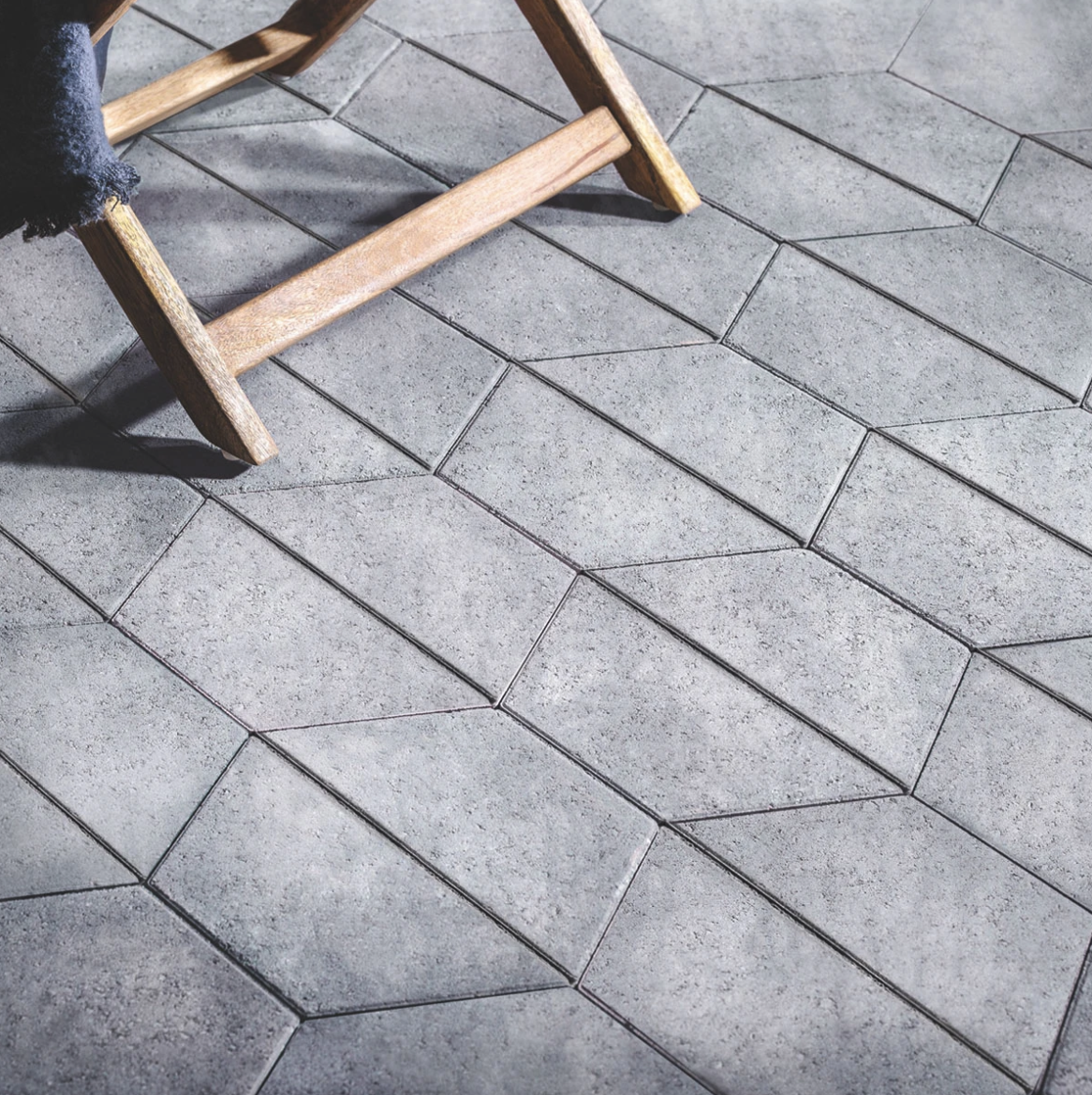 Half Hexagon Pavers