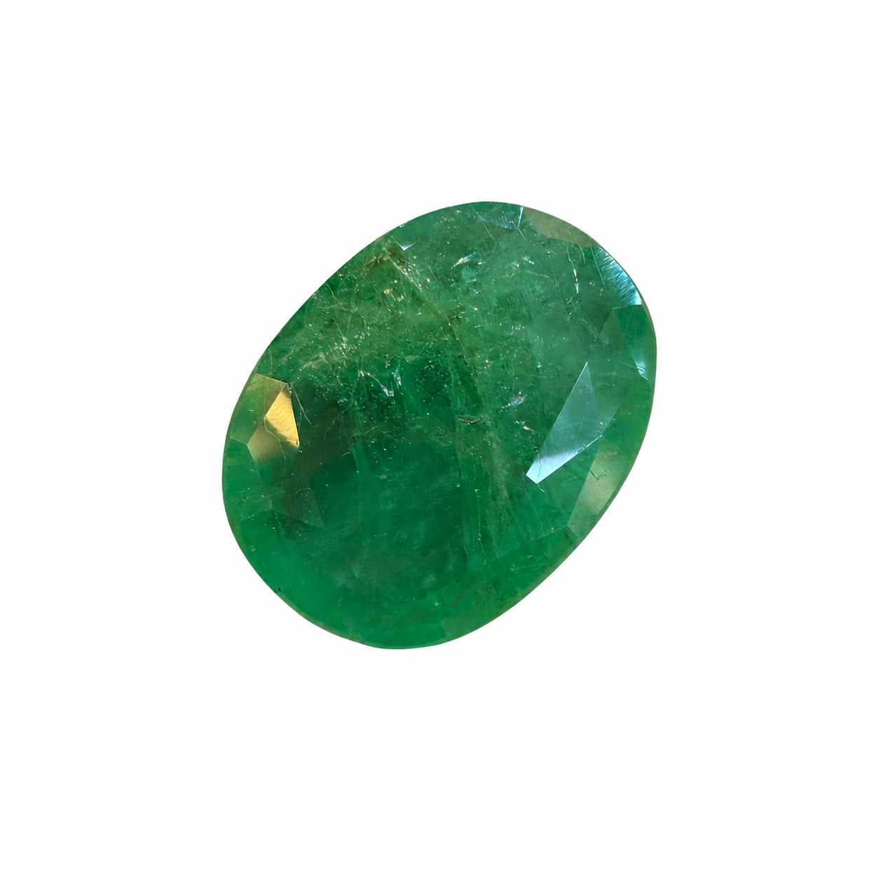 Natural Emerald 6.78 Cts, IIGJ CERTIFIED (NO HEAT, NO TREAT)