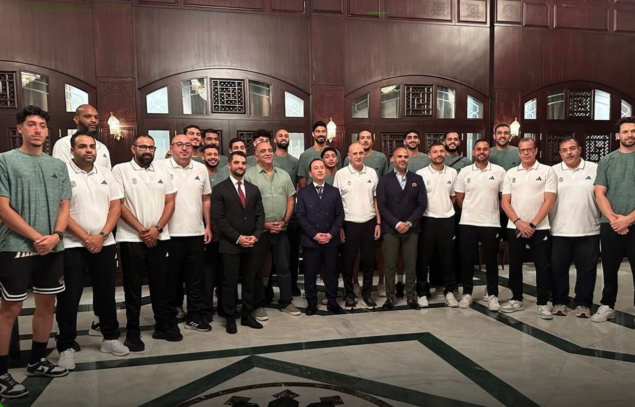 السفير المصري في سوريا يدعم سلة الاتحاد السكندري قبل استكمال مشوار بطولة دمشق الدولي