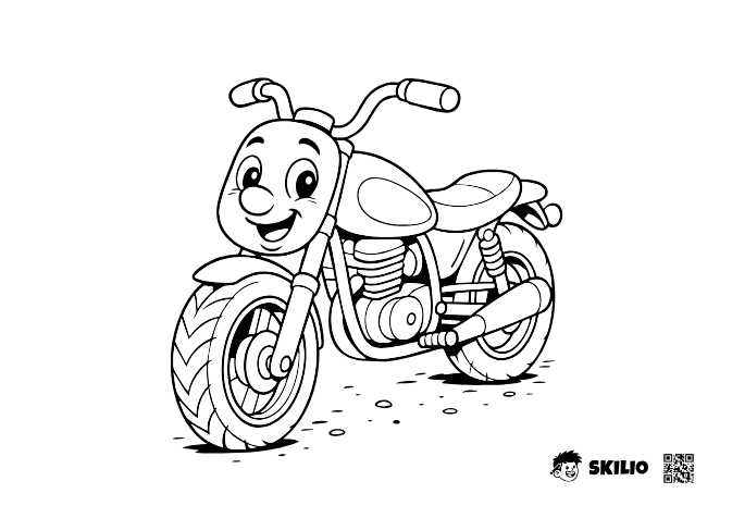 START: Motorka – omalovánka – Už vím, kam kreslím - START, Import pro děti START - už vím, kam kreslím (4–6 let) - omalovánka ke stažení zdarma