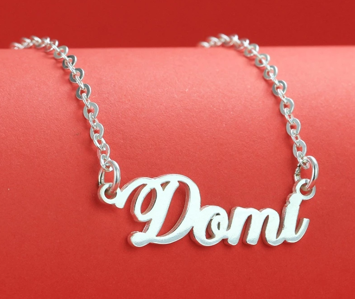 Personalized Silver Name Necklace for Babies – TNJ Jewelry