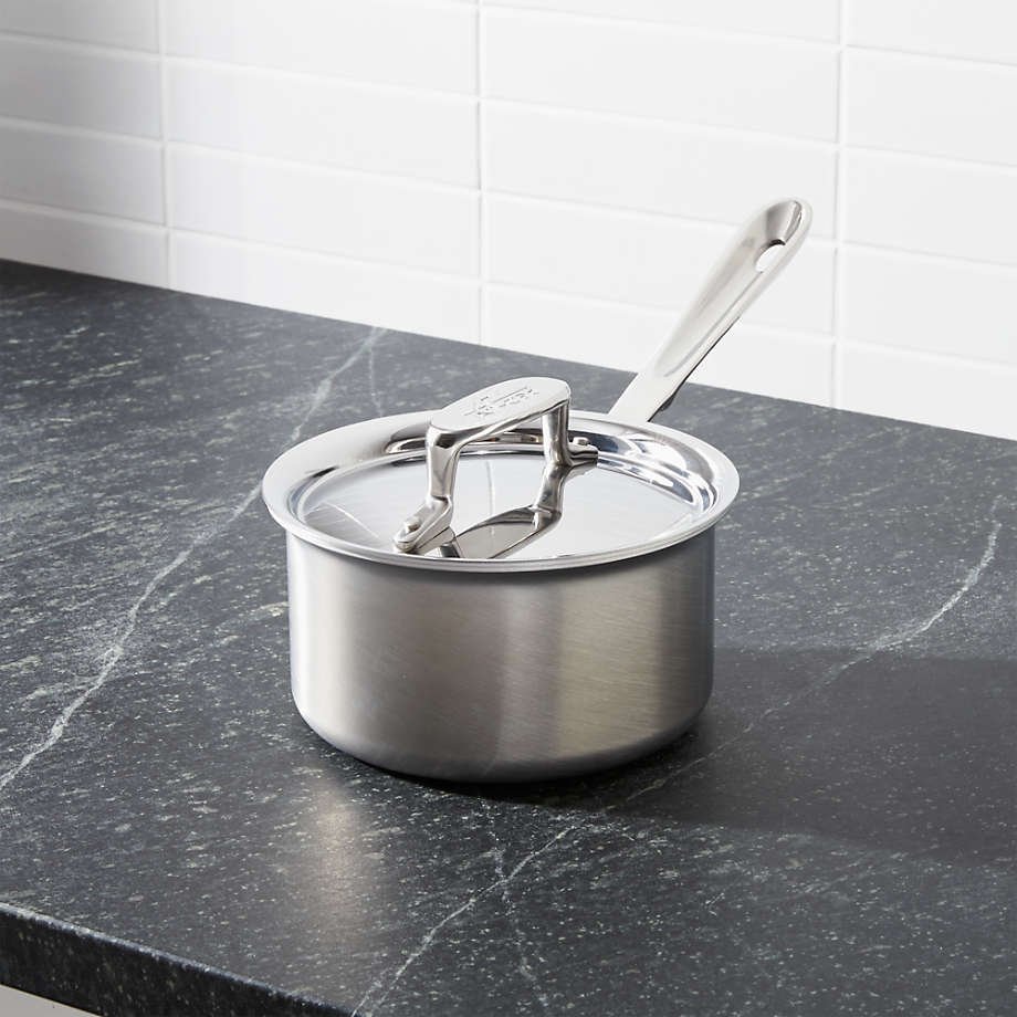 All-Clad ® D5 Brushed Stainless Steel Saucepan with Lid