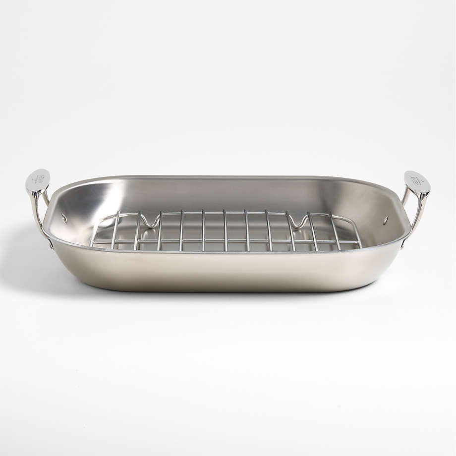 All-Clad ® D3 Curated Large Flared Roasting Pan with Rack