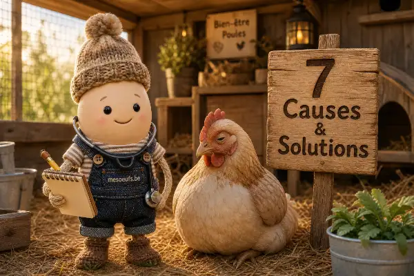 Pourquoi ma poule ne pond plus ? Les 7 causes possibles (et comment réagir)
