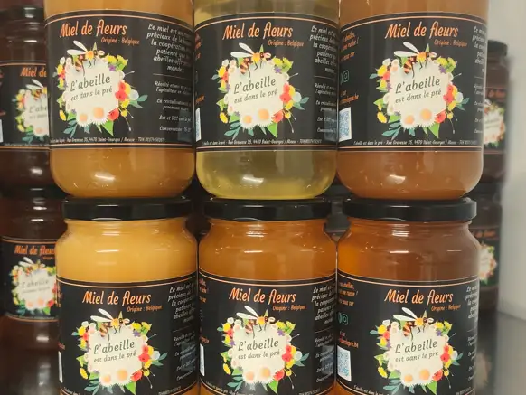 Miel local récolté en Wallonie ( St-Georges, Condroz )