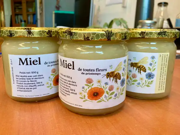 miel de printemps et d'été de Louvain-La-Neuve