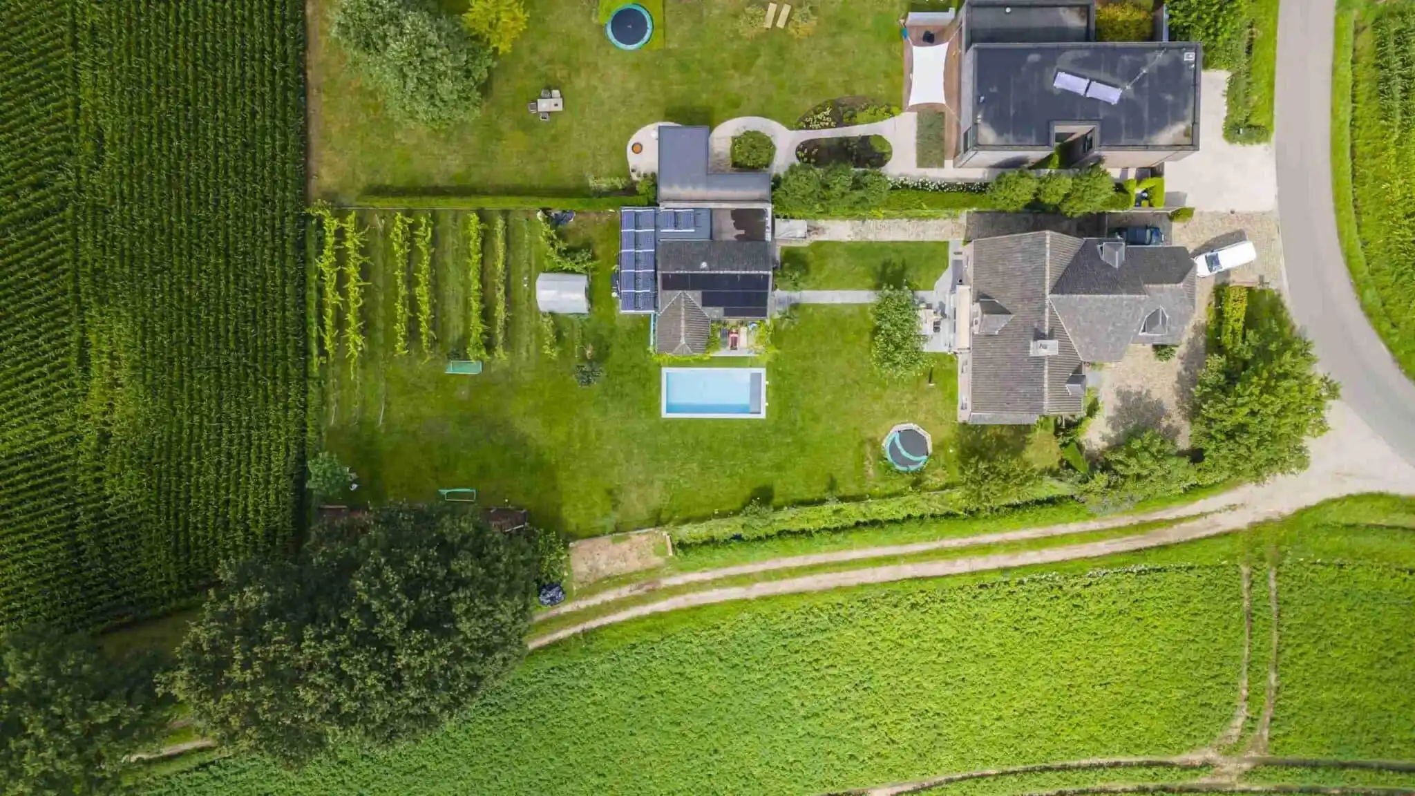 Luchtfoto van je woonplaats