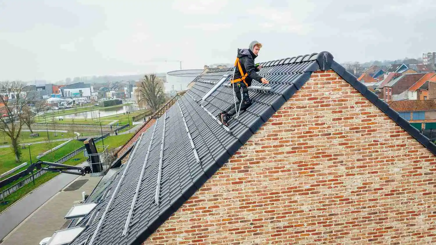 Drone-inspectie van zonnepanelen
