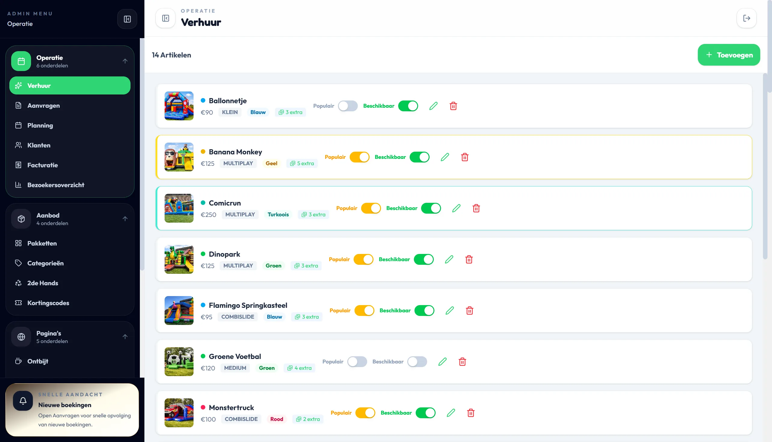 BM Jumpfun - Dashboard