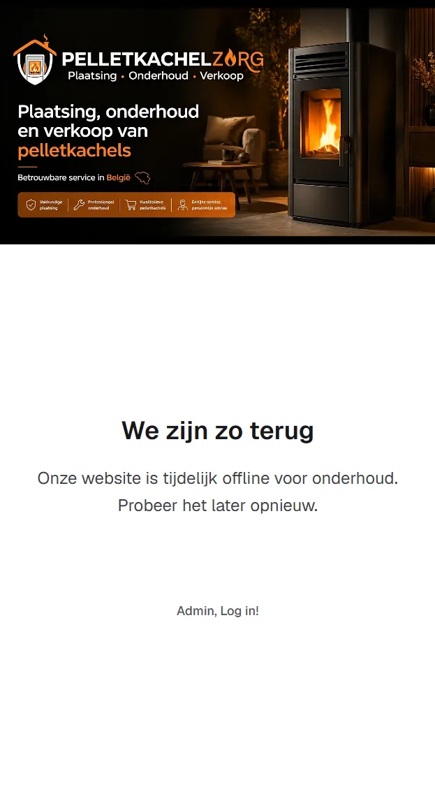 Pelletkachelzorg - Homepage mobiel
