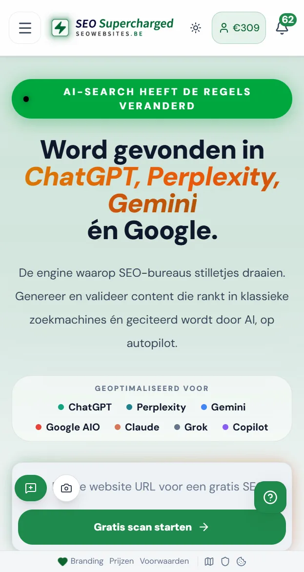 SEO Websites mobiele weergave