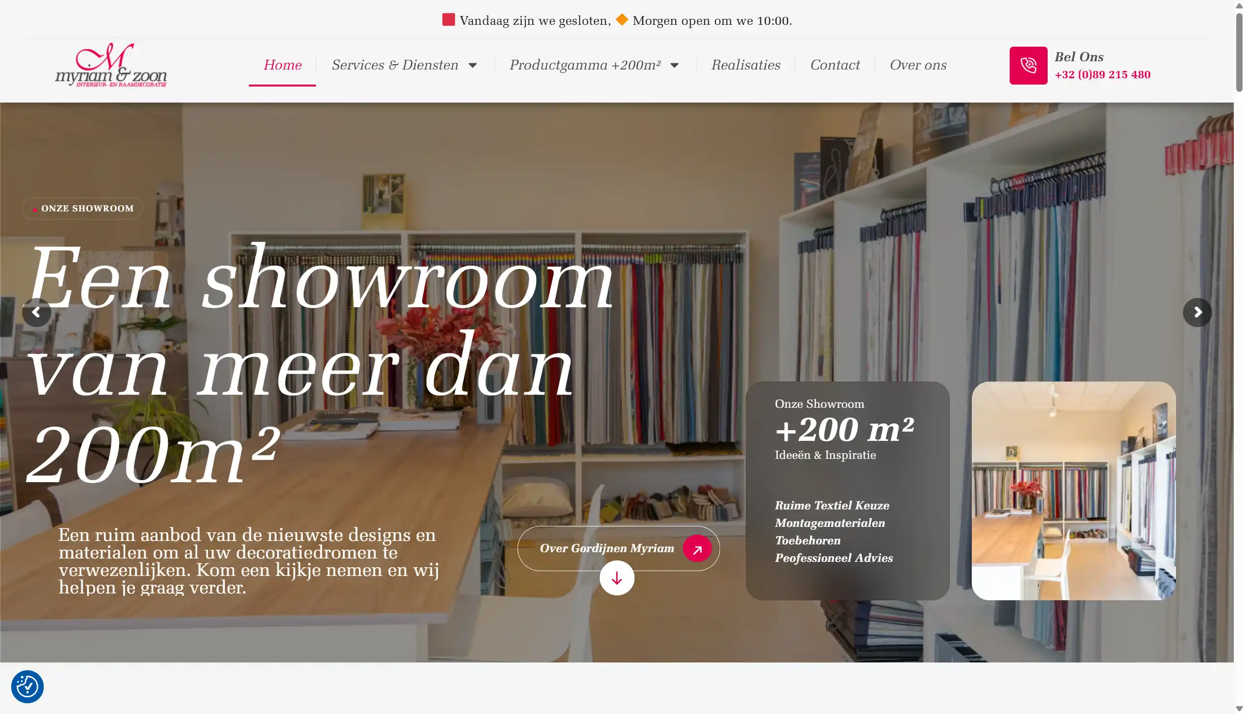 Gordijnen Myriam website