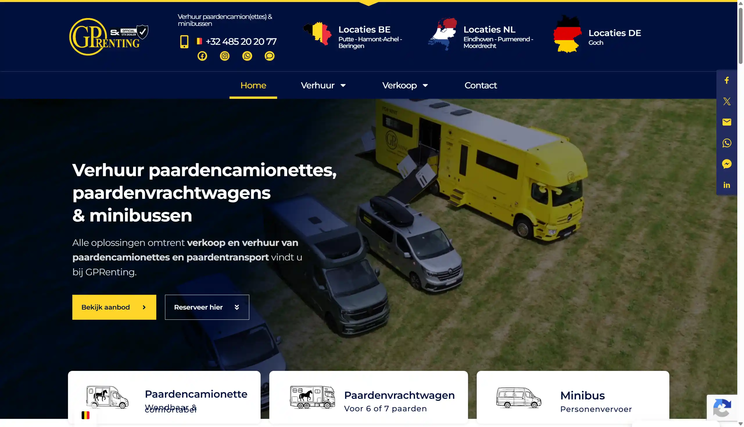 GPRenting website