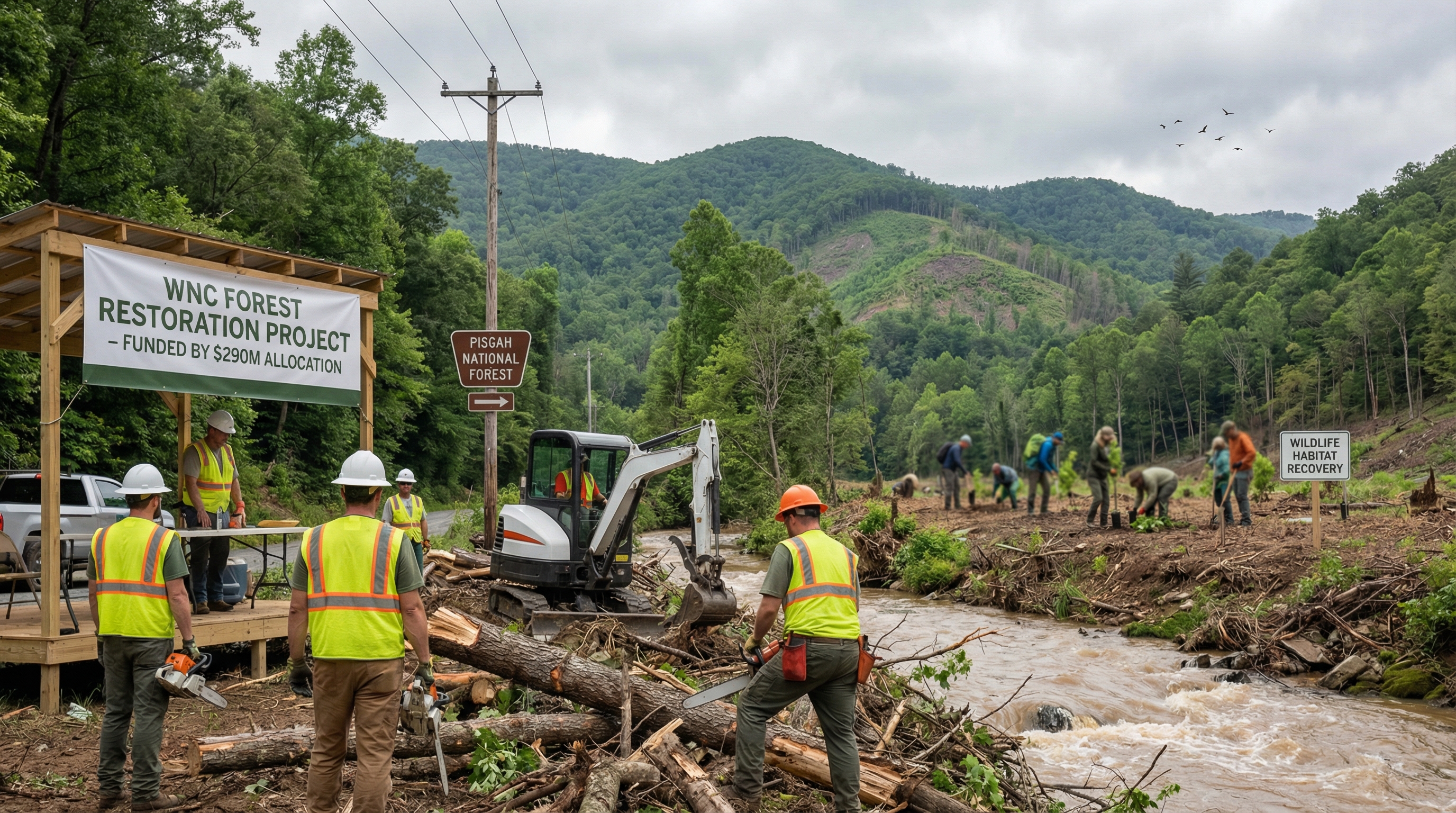 Hurricane Helene Recovery: $290M Boost for WNC Forests, Wildlife