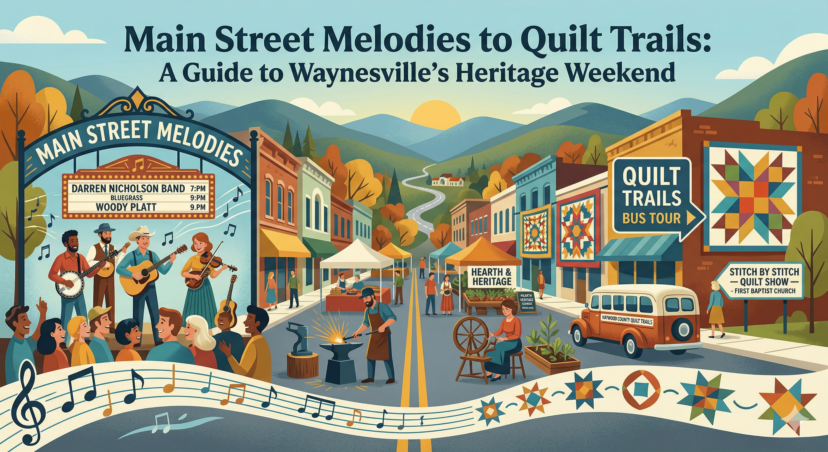 Main Street Melodies to Quilt Trails: A Guide to Waynesville’s Heritage Weekend!